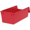 Akro-Mils 30088 ShelfMax Plastic Nesting Shelf Bin Box, 18-Inch L by 8-Inch W by 6-Inch H, Blue, Case of 8(Red)