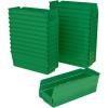 Akro-Mils 30120 Plastic Shelf Bins, Heavy Duty Storage Bins for Garage, Closet, and Drawer Organization, 12″ x 4″ x 4″, Blue, 24-Pack(Green)