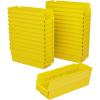 Akro-Mils 30120 Plastic Shelf Bins, Heavy Duty Storage Bins for Garage, Closet, and Drawer Organization, 12″ x 4″ x 4″, Blue, 24-Pack(Yellow)