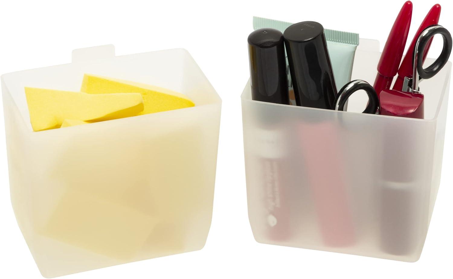 image:imageAkroMils 30101 Plastic Bin Cup Storage for Sorting Small Parts In Shelf Bins 2Inch x 314Inch x 3Inch White Case of 482 x 314 x 3