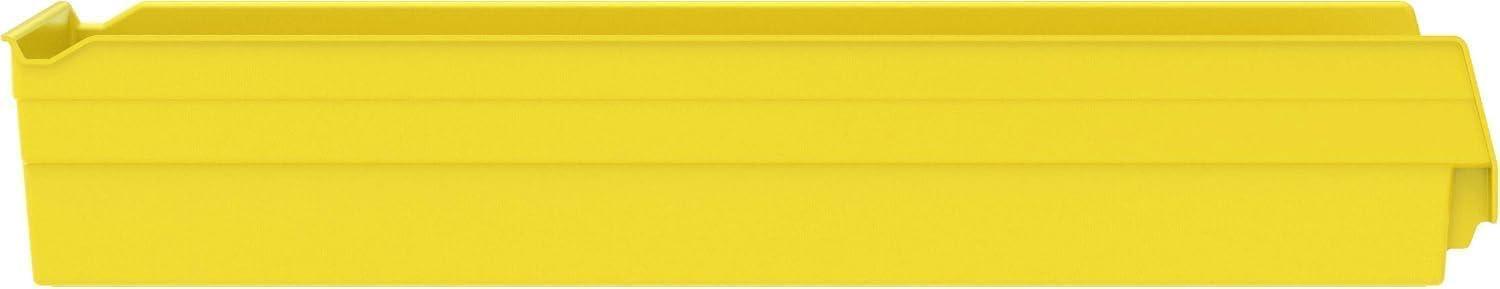 image:imageAkroMils 30184 Plastic Shelf Bins Heavy Duty Storage Bins for Garage Closet and Drawer Organization 24 x 8 x 4 Yellow 6PackYellow