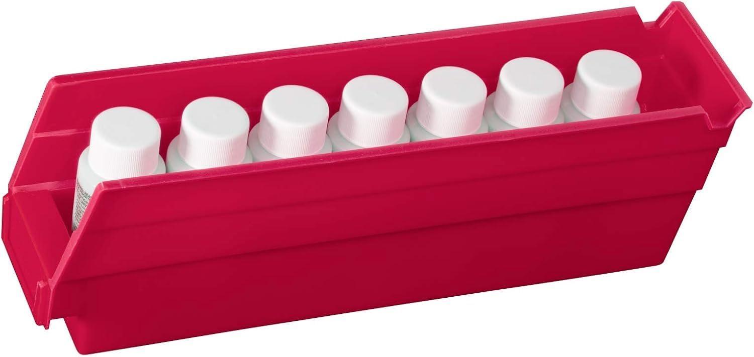 image:imageShelf Bin Set of 24 Color ClearRed