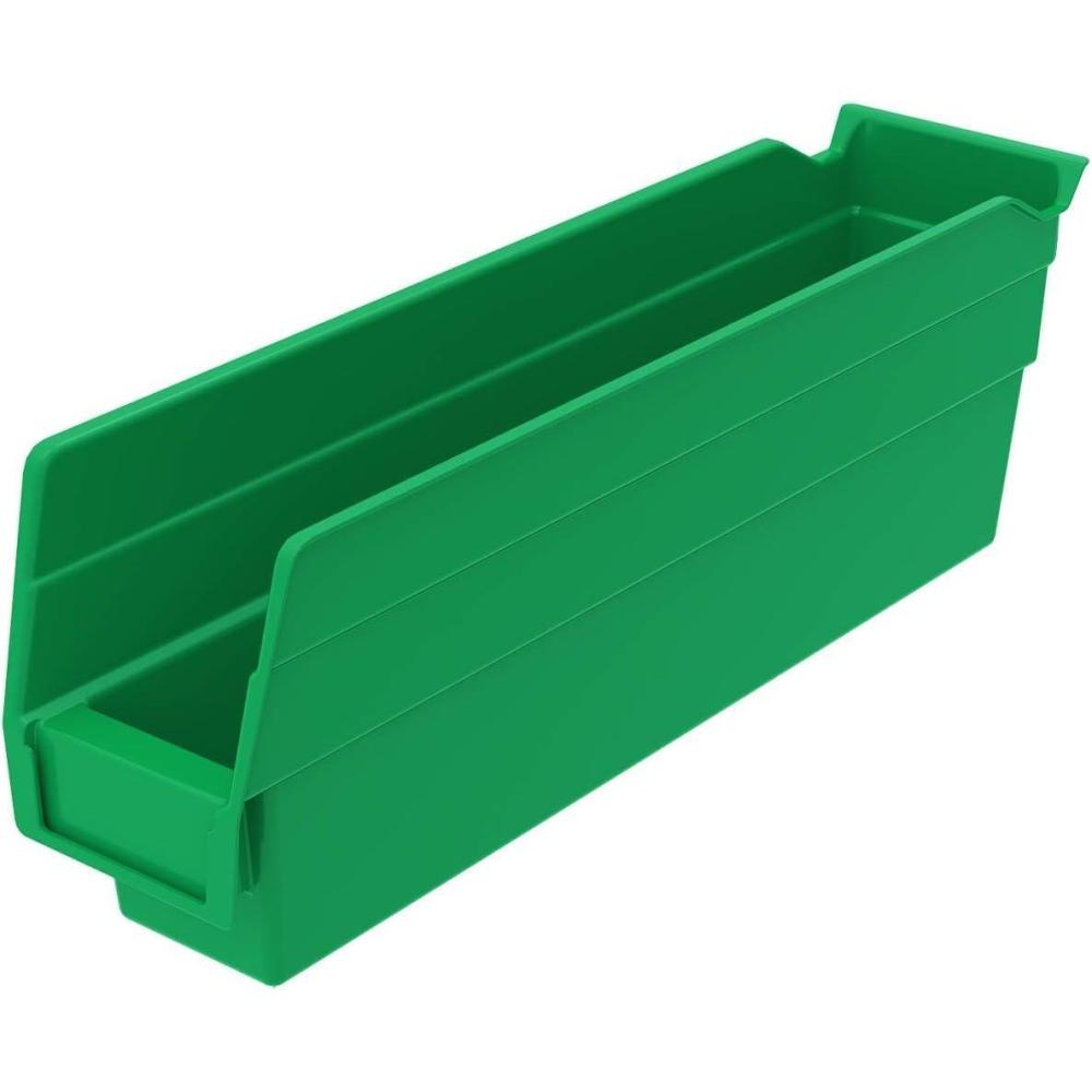 image:imageShelf Bin Set of 24 Color ClearGreen
