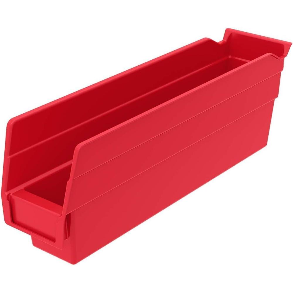 image:imageShelf Bin Set of 24 Color ClearRed
