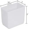 Akro-Mils 30101 Plastic Bin Cup Storage for Sorting Small Parts In Shelf Bins, (2-Inch x 3-1/4-Inch x 3-Inch), White, Case of 48(2″ x 3-1/4″ x 3″)