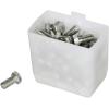 Akro-Mils 30101 Plastic Bin Cup Storage for Sorting Small Parts In Shelf Bins, (2-Inch x 3-1/4-Inch x 3-Inch), White, Case of 48(2″ x 3-1/4″ x 3″)