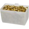 Akro-Mils 30101 Plastic Bin Cup Storage for Sorting Small Parts In Shelf Bins, (2-Inch x 3-1/4-Inch x 3-Inch), White, Case of 48(2-3/4″ x 5″ x 3″)