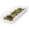 Akro-Mils 30184 Plastic Shelf Bins, Heavy Duty Storage Bins for Garage, Closet, and Drawer Organization, 24″ x 8″ x 4″, Yellow, 6-Pack(Clear)