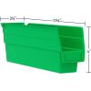 Shelf Bin [Set of 24] Color: Clear(Clear)
