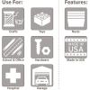 Shelf Bin [Set of 24] Color: Clear(Red)