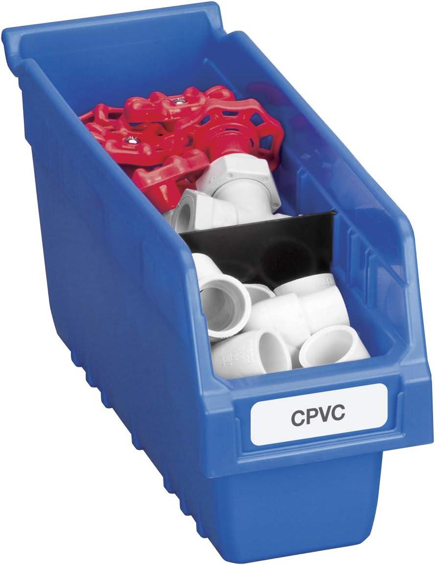 image:imageAkroMils 30040SCLAR Nesting Plastic Shelf Bin 16 Pack 1158 x 418 x 6 ClearBlue