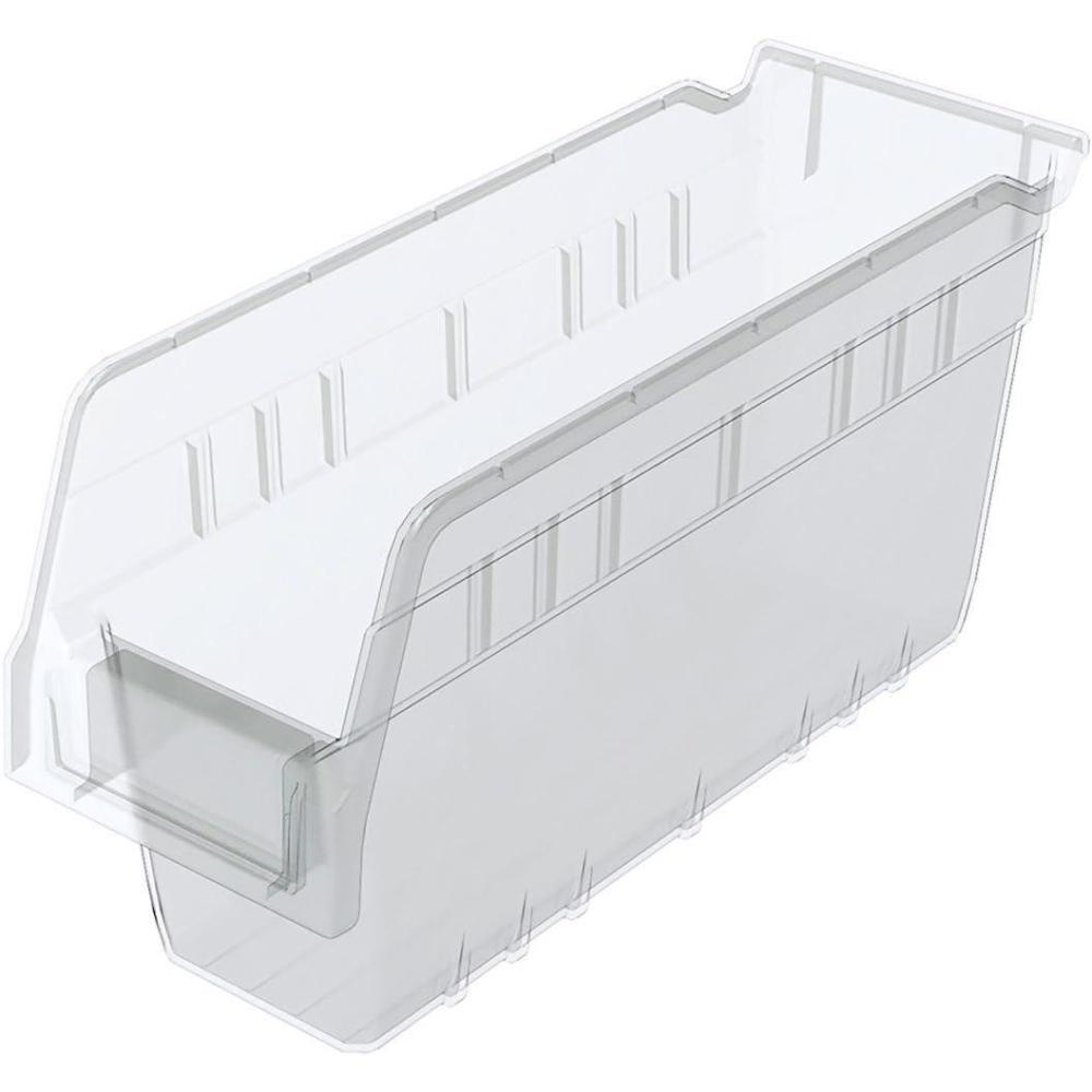 image:imageAkroMils 30040SCLAR Nesting Plastic Shelf Bin 16 Pack 1158 x 418 x 6 ClearClear