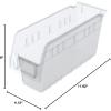 Akro-Mils 30040SCLAR Nesting Plastic Shelf Bin (16 Pack), 11-5/8″ x 4-1/8 x 6″, Clear(Clear)