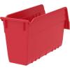Akro-Mils 30040SCLAR Nesting Plastic Shelf Bin (16 Pack), 11-5/8″ x 4-1/8 x 6″, Clear(Red)