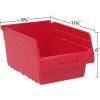 Akro-Mils 30080 ShelfMax Plastic Nesting Shelf Bin Box, 12-Inch L by 8-Inch W by 6-Inch H, Blue, Case of 8(Clear)