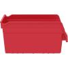 Akro-Mils 30090 Plastic Nesting ShelfMax Storage Bin Box, (12-Inch x 6-Inch x 6-Inch), Red, (10-Pack)(Red)