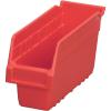 Akro-Mils 30040SCLAR Nesting Plastic Shelf Bin (16 Pack), 11-5/8″ x 4-1/8 x 6″, Clear(Red)