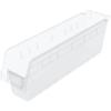 Akro-Mils 30048 Plastic Nesting ShelfMax Storage Bin Box, (18-Inch x 4-Inch x 6-Inch), Clear, (8-Pack)(Clear)