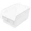 Akro-Mils 30080 ShelfMax Plastic Nesting Shelf Bin Box, 12-Inch L by 8-Inch W by 6-Inch H, Blue, Case of 8(Clear)