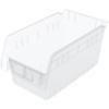Akro-Mils 30090 Plastic Nesting ShelfMax Storage Bin Box, (12-Inch x 6-Inch x 6-Inch), Red, (10-Pack)(Clear)