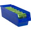 Akro-Mils 30098 ShelfMax Plastic Nesting Shelf Bin Box, 18-Inch Length x 6.75 Inch Width x 6-Inch Height, Blue (10-Pack)(Blue)