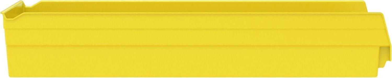image:imageAkroMils 30174 Plastic Shelf Bins Heavy Duty Storage Bins for Garage Closet and Drawer Organization 24Inch x 11Inch x 4Inch Blue 6PackYellow