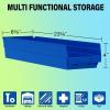 Akro-Mils 30164 Plastic Shelf Bins, Heavy Duty Storage Bins for Garage, Closet, and Drawer Organization, 24-Inch x 6-1/2-Inch x 4-Inch, Yellow, 6-Pack(Clear)