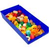 Akro-Mils 30174 Plastic Shelf Bins, Heavy Duty Storage Bins for Garage, Closet, and Drawer Organization, 24-Inch x 11-Inch x 4-Inch, Blue, 6-Pack(Blue)