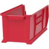 Akro-Mils 30292 Super-Size AkroBins Plastic Storage Bins, Space-Saving Stackable Bins for Garage, Classroom, Warehouse Organization, 30″ L x 11″ W x 10″ H, Clear, 4-Pack(Red  (4-Pack))