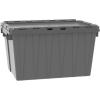 Akro-Mils 39120 Industrial Lidded Plastic Storage Container, Nesting and Stackable Plastic Storage Box with Lid Attached, Organization Tote for Garage and Warehouse, 21.5″x15.25″x12.5″, Green (6-Pack)(Gray)