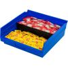 Akro-Mils 40130 Plastic Width Dividers for 4″ Tall Shelf Bins Models 30130, 30138, and 30164, Custom Storage Inserts for Tools, Crafts & Supplies, 24-Pack, Black(Fits 30170  30178  and 30174)
