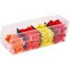Akro-Mils 40130 Plastic Width Dividers for 4″ Tall Shelf Bins Models 30130, 30138, and 30164, Custom Storage Inserts for Tools, Crafts & Supplies, 24-Pack, Black(Fits 30120  30128  and 30124)