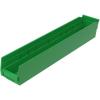 Akro-Mils 30124 Plastic Shelf Bins, Heavy Duty Storage Bins for Garage, Closet, and Drawer Organization, 24-Inch x 4-Inch x 4-Inch, Blue, 12-Pack(Green)