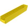 Akro-Mils 30124 Plastic Shelf Bins, Heavy Duty Storage Bins for Garage, Closet, and Drawer Organization, 24-Inch x 4-Inch x 4-Inch, Blue, 12-Pack(Yellow)