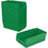 Akro-Mils 30130 Plastic Shelf Bins, Heavy Duty Storage Bins for Garage, Closet, and Drawer Organization, 12″ x 6-1/2″ x 4″, Blue, 12-Pack(Green)