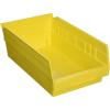 Akro-Mils 30130 Plastic Shelf Bins, Heavy Duty Storage Bins for Garage, Closet, and Drawer Organization, 12″ x 6-1/2″ x 4″, Blue, 12-Pack(Yellow)