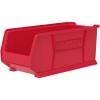 Akro-Mils 30287 Super-Size AkroBins Plastic Storage Bins, Space-Saving Stackable Bins for Garage, Classroom, Warehouse Organization, 24″ L x 11″ W x 10″ H, Yellow, 4-Pack(Red  (4-Pack))