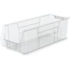 Akro-Mils 30292 Super-Size AkroBins Plastic Storage Bins, Space-Saving Stackable Bins for Garage, Classroom, Warehouse Organization, 30″ L x 11″ W x 10″ H, Clear, 4-Pack(Clear  (4-Pack))