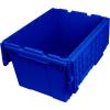Akro-Mils 39120 Industrial Lidded Plastic Storage Container, Nesting and Stackable Plastic Storage Box with Lid Attached, Organization Tote for Garage and Warehouse, 21.5″x15.25″x12.5″, Green (6-Pack)(Blue)