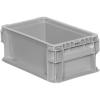 Buckhorn SW4815080201000 Plastic Straight Wall Storage Container Tote, (48-Inch x 15-Inch x 7-1/2-Inch), Light Gray(12″ x 7″ x 5″)