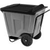 ReadySpace Heavy Duty Plastic Transport Cart for Trash and Bulky Items for Commercial or Home Use, 30-Inch W x 48-Inch D x 34-Inch H, 60 Gallon Capacity, 76460GREYRS, Gray(Gray)