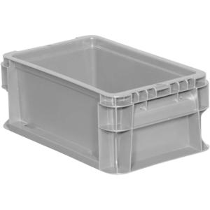 Buckhorn SW4815080201000 Plastic Straight Wall Storage Container Tote, (48-Inch x 15-Inch x 7-1/2-Inch), Light Gray(12″ x 7″ x 5″)